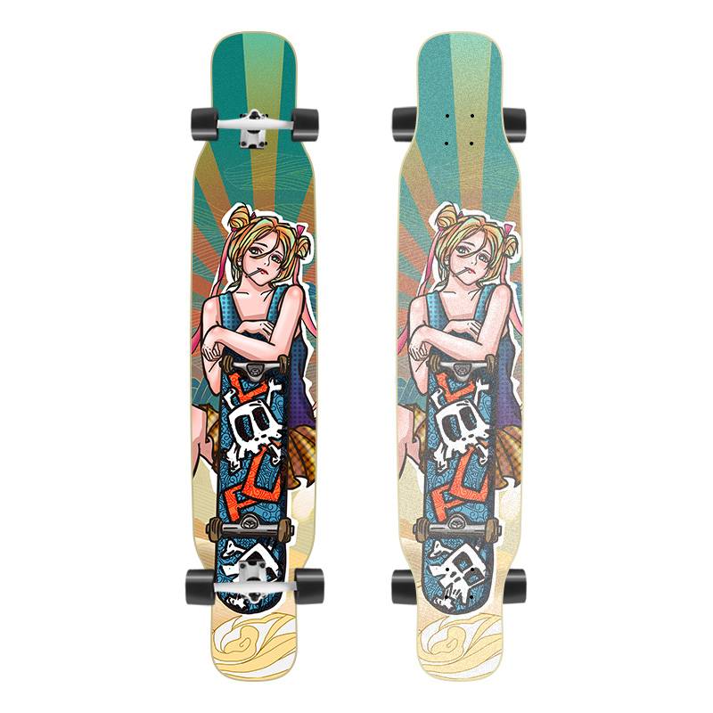 The skateboard girl